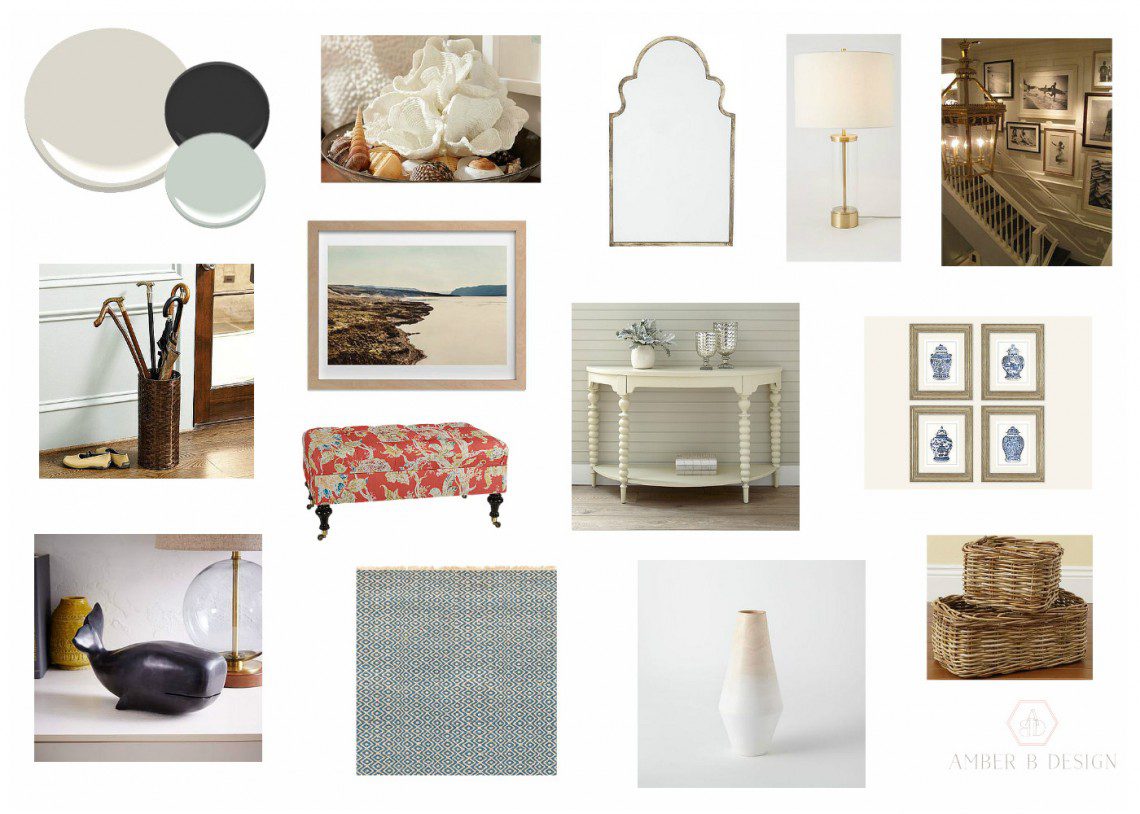 A collage of different items including furniture and mirrors.