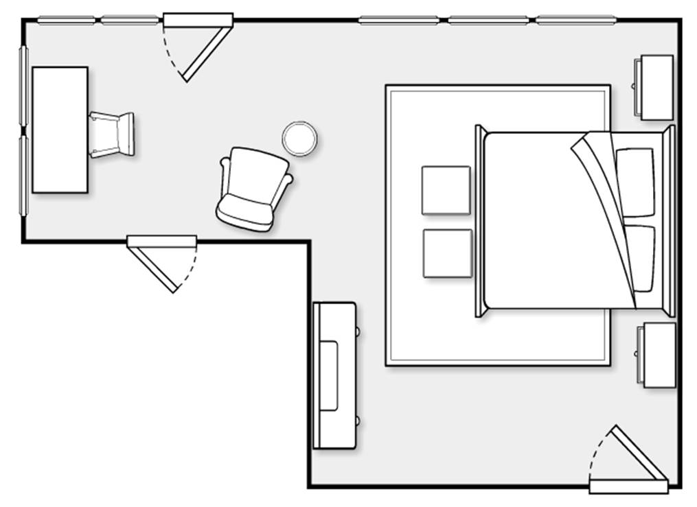 bed room layout